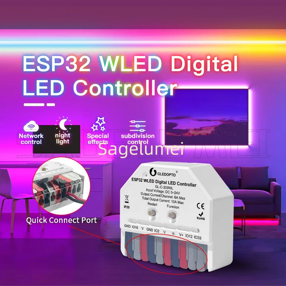 DIY GLEDOPTO ESP32 Mini contro - Espressif Esp32 reseña y precio