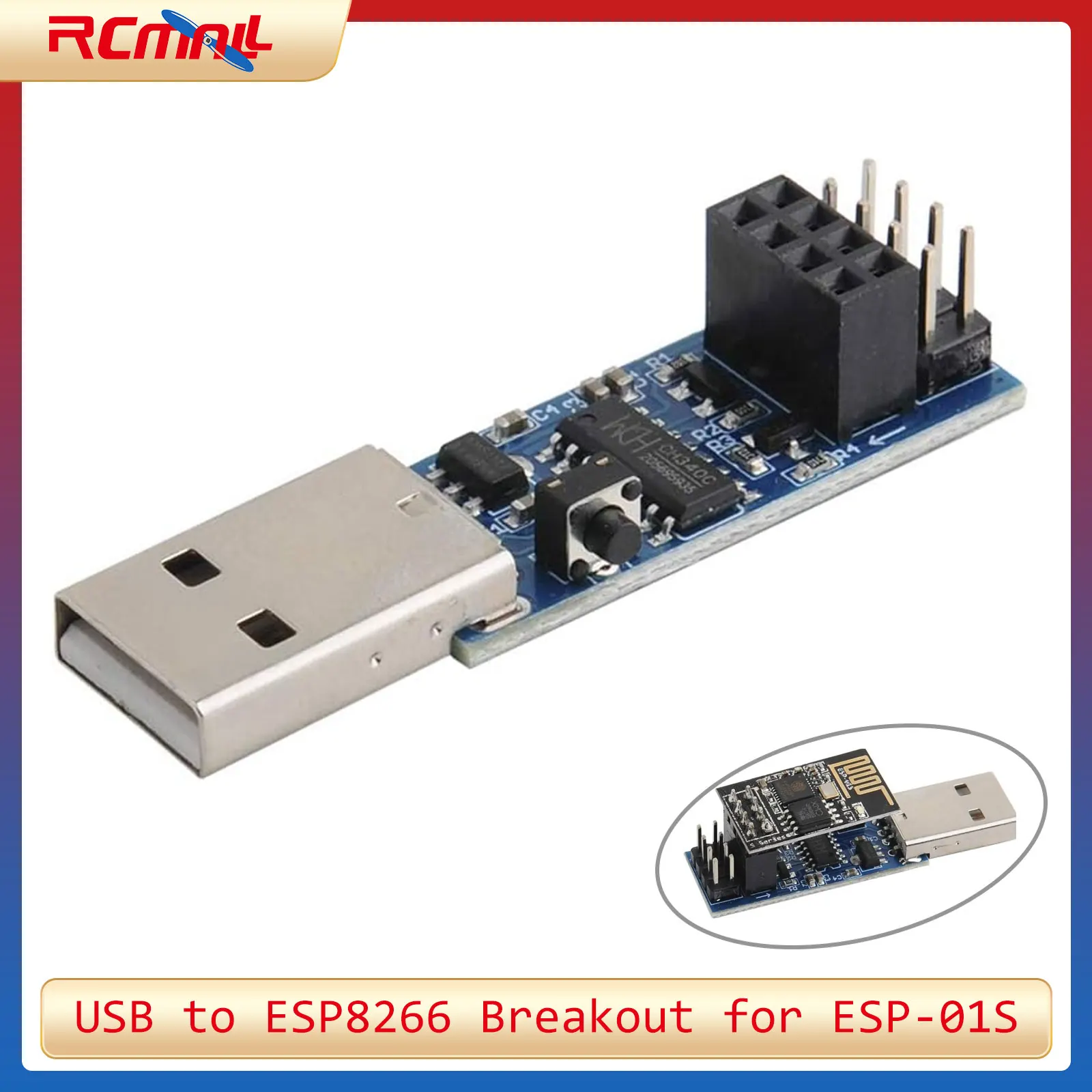 USB a ESP8266 Breakout CH340C  - Esp8266 reseña y precio